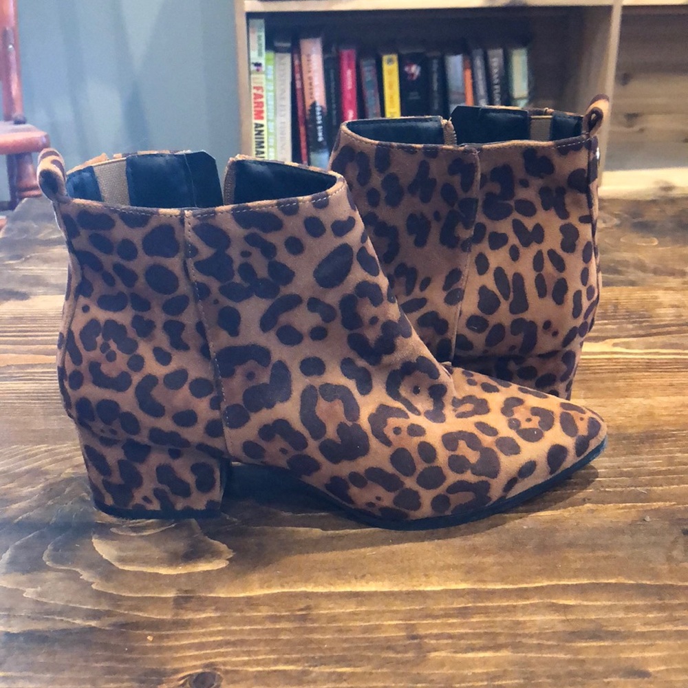 Cheetah ankle boots
